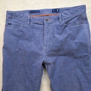 Stitch Golf Corduroy Pants Men 38x30 Blue Stretch Casual Preppy‎ Slim Fit